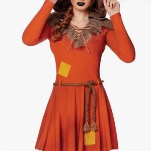 Spirit Orange Dress with Brown Accents